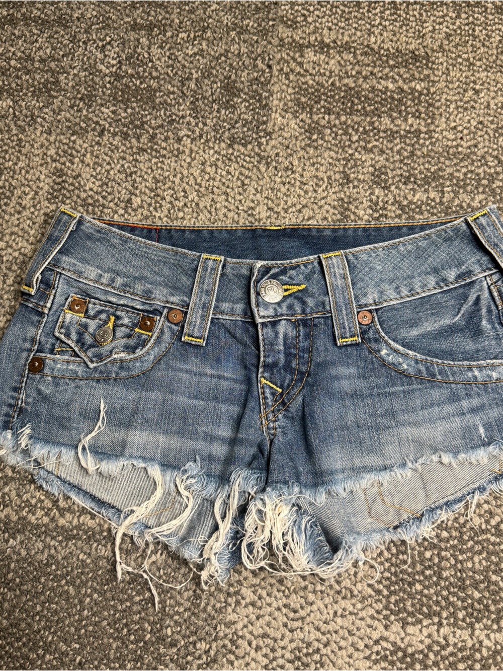 True Religion Jeans Shorts Joey Size 25 - Picture 2 of 3
